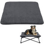 Navaris Housse pour Lit Chien - Housse de Rechange pour Lit de Camp Sureleve pour Chien 70 x 70 cm en Polyester avec Revêtement