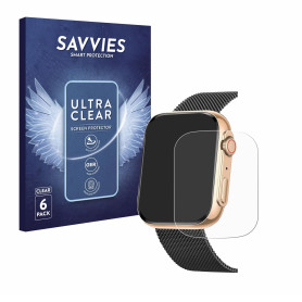 savvies Protection Ecran pour Powerwill Smartwatch 1.91" (6 Pièces) - Film Protection Ultra Clair