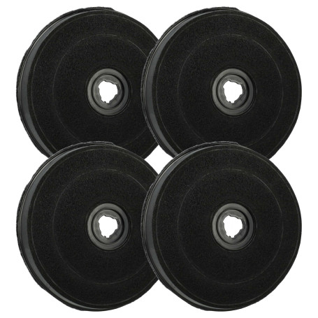 vhbw 4x Filtres à charbon actif compatible avec De Dietrich GZD 0160