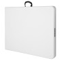 Casaria® Table de Camping Pliable 220 x 70 cm 10 Personnes légère en Plastique Blanc poignée de Transport Pique-Nique