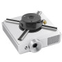 deleyCON Universel Projecteur de Plafond pour Projecteur Beamer +/-15° Inclinable - Pivotant à 360° - Jusqu'à 20Kg - Variable -
