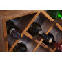 FineBuy casier à vin Bois Massif Porte-Bouteilles de vin Sheesham 40 x 40 x 25 cm | Casier à Bouteilles pour 8 Bouteilles - Rang