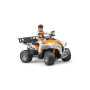 bruder 63000 - Quad avec chauffeur, Figurine jouet, Véhicule, 4x4