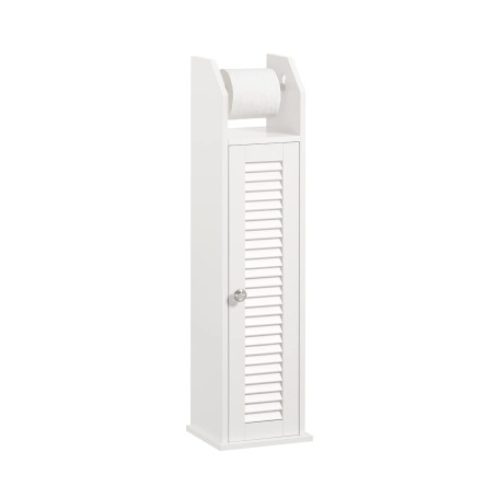 SoBuy Support Papier Toilette Armoire Porte-Papier Toilette Porte Brosse WC Meuble de Salle de Bain sur Pied en Bois