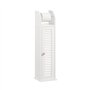 SoBuy Support Papier Toilette Armoire Porte-Papier Toilette Porte Brosse WC Meuble de Salle de Bain sur Pied en Bois