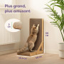 Griffoir pour Chat Grand 68 cm - Griffoir pour Le Soin des Griffes - Jusqu'à 2 Ans de Plaisir - Montage Facile - Protection pour