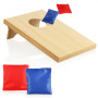 com-four® Jeu de Cornhole 5 pièces - Jeu de Lancer en Plein air pour Enfants et Adultes - Sac de Haricots