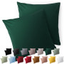 Blumtal Taie Oreiller 65x65 Lot de 2 - Housse de Coussin Microfibre - Taies d'oreillers avec Fermeture enveloppe