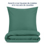 Blumtal Taie Oreiller 65x65 Lot de 2 - Housse de Coussin Microfibre - Taies d'oreillers avec Fermeture enveloppe, certifiée Oeko