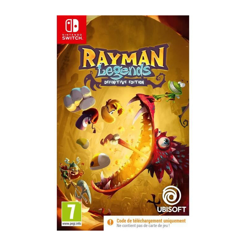 Jeu vidéo pour Switch Ubisoft Rayman Legends Definitive Edition Code de téléchargement