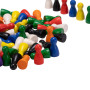GICO 80 Pieces de pions de Jeu en Bois 24x12 mm - Made in EU- 2131