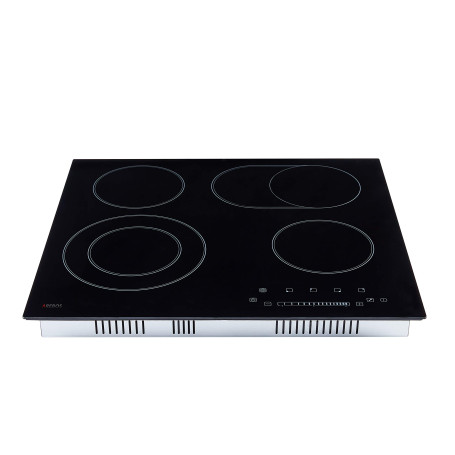 Arebos plaque de cuisson vitrocéramique | 6600 W | 4 foyers | 59 cm | autarcique | Table de cuisson électrique | avec Sensor Tou