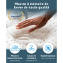 Oreiller Cervical de Voyage VOLAR Quickdry | Petit Coussin Cervical Ergonomique à mémoire de Forme | Housse avec Thermorégulatio