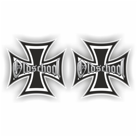 Oldschool Croix de Fer Shocker main voiture autocollants JDM Tuning OEM Dub Decal Stickerbomb Bombing Fun W