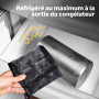 SILBERTHAL Seau À Vin Acier Inoxydable Double Paroi - 2 Manchons Refroidisseurs - Rafraîchisseur de Bouteille Vin - pour vin bla
