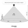 Oktaplex Mia Détecteur de Mouvement extérieur pivotant à 360 degrés IP65 Capteur de Mouvement Apparent portée 10m 230V Anthracit