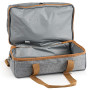 CampFeuer Sac de Pique-Nique pour 4 Personnes | Ensemble de Pique-Nique 20 pièces | Gris | avec Poches latérales, Vaisselle et C