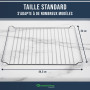 5 cm x 34 cm Grille de cuisson Grille de barbecue compatible avec Whirlpool 481245819334 GRD001 Bauknecht Igni