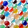 Lot de 180 galets en verre de qualité supérieure - Mélange multicolore - 900 g - 15-21 mm