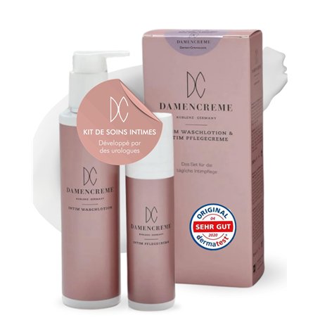 DAMENCREME Set de soin intime pour femmes I Crème intime 75 ml & lotion lavante 200 ml I Soin doux & nettoyage | Recommandés par