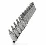 HASKYY Lot de 12 douilles Allen à six pans creux 1/2" 5-22 mm - Jeu de clés à douille hexagonales sur rail
