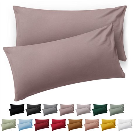 Blumtal Taie Oreiller 50 x 70 Lot de 2 - Housse de Coussin Microfibre - Taies d'oreillers avec Fermeture enveloppe