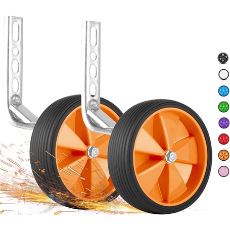 PROMETHEUS BICYCLES Petite roue velo enfant universel | 12 14 16 18 pouces Roulette velo enfant | Stabilisateurs vélos - constru