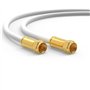 RedStar24 Câble SAT Premium 1m - Câble Coaxial Connecteur F Classe A+ - Câble Antenne Fiche F pour TV