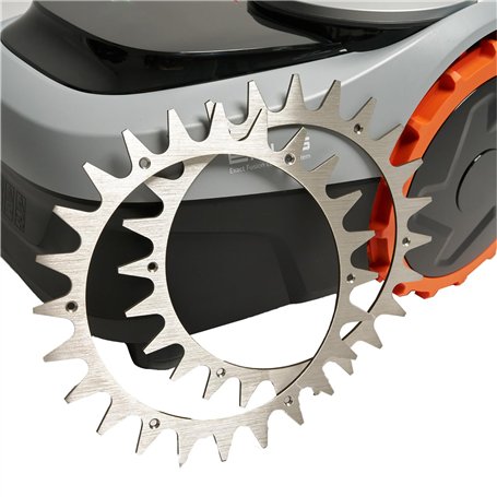 BEOS® INOX Crampons pour Segway Navimow i105E & i108E - Polis - Trous de vis fraisés - Ébavurés - 12x vis inox- Amélioration de