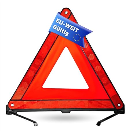 OwnWheel Triangle d'urgence Voiture & Voiture - Rouge - Triangle de Panne d'urgence - Triangle de signalisation pour Le Code de
