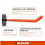 Gakago Support mural pour pneus - Jeu de 4 supports pour jantes avec vis et chevilles et instructions de montage - Support mural
