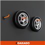 Gakago Support mural pour pneus - Jeu de 4 supports pour jantes avec vis et chevilles et instructions de montage - Support mural