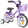PROMETHEUS BICYCLES Velo Enfant 3 Ans - vélo Fille 12 Pouces a Roulette pour 3 a 5 Ans - Petite Princesse en Violet