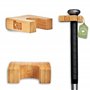 CRID Support mural pour batte de baseball - Support mural en bambou au design minimaliste