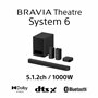 Sony BRAVIA Theatre System 6 – Son Enveloppant 5.1.2ch canaux | 1000 W | Enceintes arrière et Caisson de Basses Inclus | Dolby A