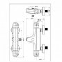 ROUSSEAU Robinet mitigeur thermostatique baignoire et douche Volga 2 79,99 €