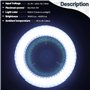 Tiamu 144 LED Lumière Anneau pour Microscope Optique, Source Lumineuse 6000 K de Caméra de Microscope, Lampe de Microscope Stéré