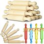 Mini rouleaux rouleau à pâtisserie 6 longs rouleaux de cuisson de cuisine rouleau à pâtisserie rouleau à pâte pour enfants pâtes