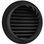2 cm – Persienne ronde – Grille anti-insectes intégrée – Aérations de clim