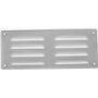 Vent Systems 260 x 105 mm - Blanc - Lot de 2 grilles d'aération avec grille d'insectes - Applications CVC - Chauffage, refroidis