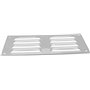 Vent Systems 260 x 105 mm - Blanc - Lot de 2 grilles d'aération avec grille d'insectes - Applications CVC - Chauffage, refroidis