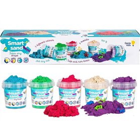 750g de Sable Magique pour les Enfants Lot de 5 Couleurs de Sable avec 5 Moules dans les Seaux Réutilisables Jeu de Sable à mode 750g de Sable Magique pour les Enfants Lot de 5 Couleurs de Sable avec 5 Moules dans les Seaux Réutilisables Jeu de Sable à mode