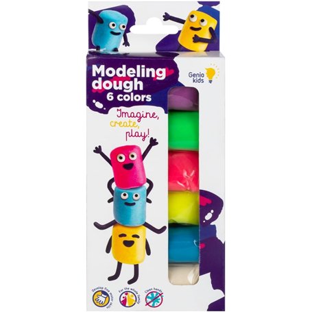 Kit de Pâte à Modeler Bio - 6 Couleurs 0