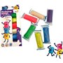 Kit de Pâte à Modeler Bio - 6 Couleurs 0,18 kg Plastiline Argile Autodurcissante Jeux Pate pour Enfant Rentrée Scolaire GenioKid