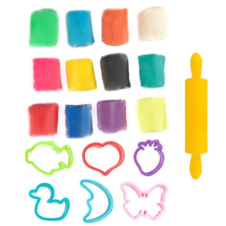 Genio Kids Kit de Pâte à Modeler Bio - Comestible pour Bébé 12 Pièces 0