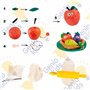 Genio Kids Kit de Pâte à Modeler Bio - Comestible pour Bébé 12 Pièces 0,65 kg avec 7 Accessoires Argile Autodurcissante Pate pou