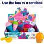 1 kg de Sable Magique pour les Enfants 2 Couleurs de Sable avec 8 Moules Kit Cupcake et Glace avec Accessoires pour Sable à Mode