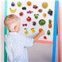 magdum 50 PCS Légumes + Fruits Aimant Enfant dans Une boîte Cadeau - Magnet Enfant - Animaux Magnetique - Jeux Aimanté Enfant - 