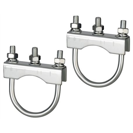 AUTOLIGHT 24 - Lot de 2 supports de roue jockey 70 mm pour remorques de voiture