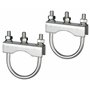 AUTOLIGHT 24 - Lot de 2 supports de roue jockey 70 mm pour remorques de voiture